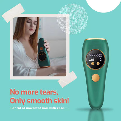 Ice Cold IPL Hair Removal Device – 990,000 Flashes | 5 Levels | Automatic & Manual Mode